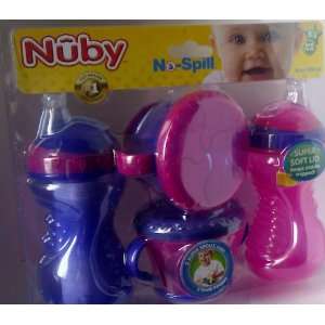  2 Nuby Super Spouts 10 Oz Cups and 2 Snack Keepers Baby