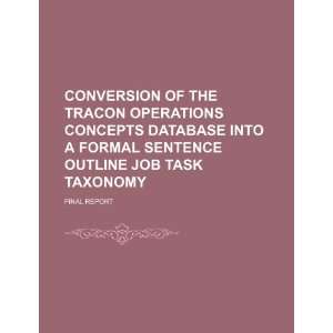  Conversion of the TRACON operations concepts database into 