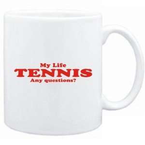    New  My Life Tennis  Any Questions ? Mug Sports
