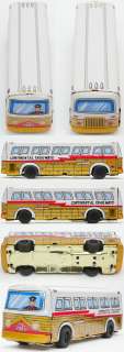 CONTINENTAL Trailways JAPAN made Tin Toy BUS 1960s MUST HAVE  