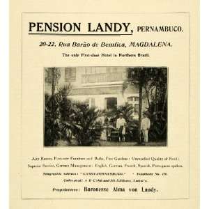   Baroness Alma von Landy Resort   Original Print Ad
