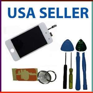 White iPod Touch 4th Gen 4G LCD Screen Digitizer Glass Assembly NEW 