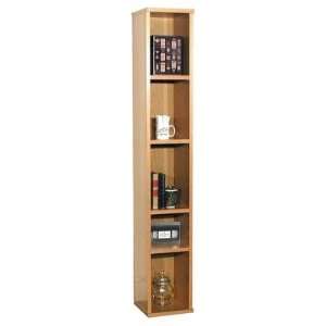   73.5 H Heavy Duty Tower Bookcase in Oak Veneer