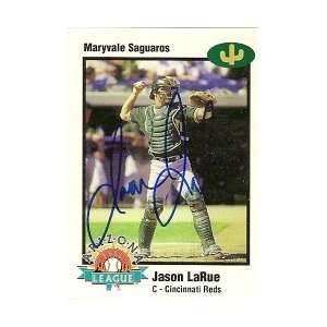 Jason LaRue 1998 Arizona Fall League Signed Card  Sports 