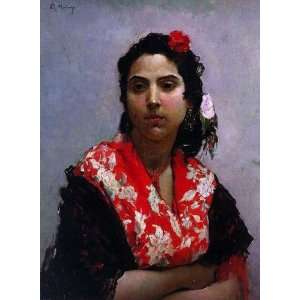   de Madrazo y Garreta   24 x 32 inches   Gitana