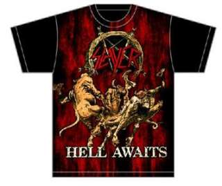 SLAYER hell awaits jumbo logo T SHIRT metal NEW S M L XL  