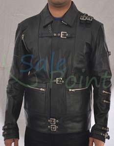 Michael Jackson BAD Black Faux Leather Jacket  