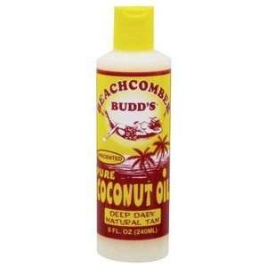  Hawaiian Beachcomber Budd Pure Unscented Coconut Oil 8 oz 