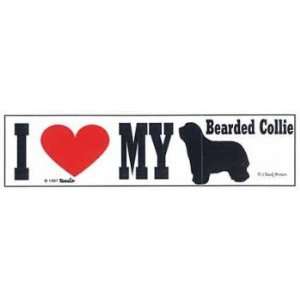  Bearded Collie Bumper Sticker Automotive