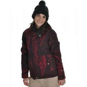  Rome Howl 3 In 1 Snowboard Jacket Black/Plum Spiral Print 