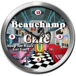  BEAUCHAMP 14 Inch Cafe Metal Clock Quartz Movement 