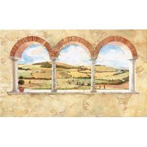  Beautiful Tuscan Scenery XL Prepasted Chair Rail Wallpaper 