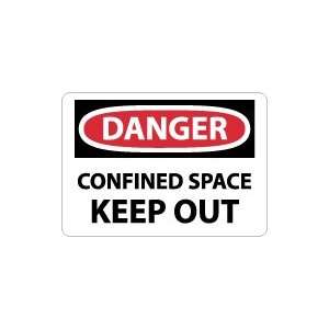    OSHA DANGER Confined Space Keep Out Safety Sign