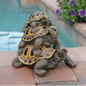  Toppling Turtle s Statue home garden tortoise sculpture 