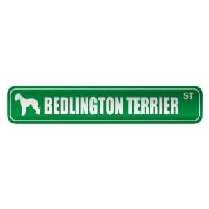   BEDLINGTON TERRIER ST  STREET SIGN DOG