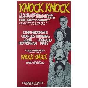   KNOCK KNOCK (ORIGINAL BROADWAY THEATRE WINDOW CARD)