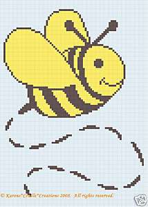 Crochet Patterns   BUMBLE BEE Baby Afghan Pattern  