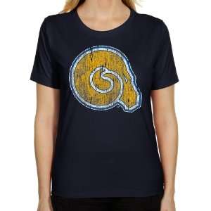 Albany State Golden Rams Ladies Distressed Primary Classic Fit T Shirt 