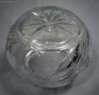 Art Nouveau Sterling Silver Topped Cut Crystal Jar  