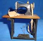 Old Vintage Wooden Sewing Machine Model from Germany