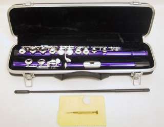 Metallic Purple Flute w Silver Keys Back To School Sale  