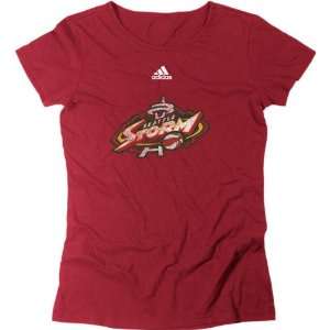  Seattle Storm Womens adidas Distressed Logo T Shirt Sports