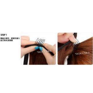 1PCS Tie Band Wavy Curly Long Hair Extension Ponytail 5 Colors 55cm 