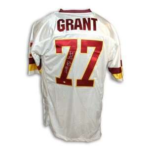 Darryl Grant Autographed Washington Redskins White Throwback Jersey
