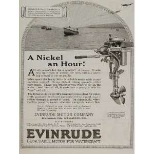  1921 Ad Evinrude Boat Motor Tomales Bay Marin County 