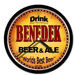  BENEDEK beer and ale cerveza wall clock 