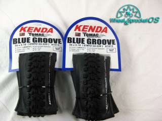 NEW KENDA BLUE GROOVE 26X2.10 STICK E PAIR OF TIRES  