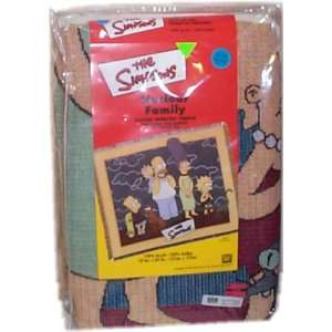 The Simpsons Nuclear Family   Woven Tapestry Throw (50 in. x 60 in 