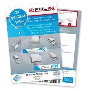  2 x atFoliX FX Clear Invisible screen protector for Benq E1465 