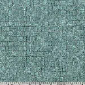 44 Wide Moda Treasures Southwest Weavers Squares Turquoise Fabric By 