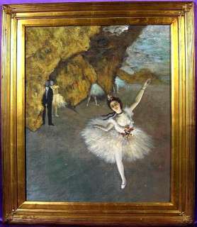 Magnificent Star Ballerina Painting Oil Canvas w/Frame  