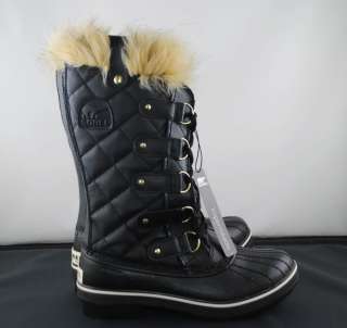 Sorel Women Tofino Waterproof Snow Winter Boot Black Oyster Gray NL 
