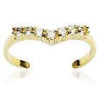 10K Solid GOLD Toering Toe Rings Body Jewelry SOLITAIRE