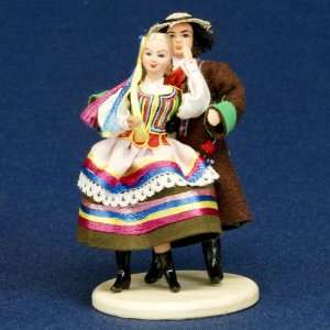  Folk Doll   Lublin, Couple 5.25 inches