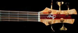 1990 TOBIAS Classic Fretless 5 String Bass~Stunning Flamed Purple 