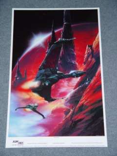 Star Trek TNG Klingon Birds of Prey On Patrol Rare Giant Poster 24 x 