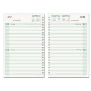  Dated Two Days per Page Organizer Refill, 5 1/2 x 8 1/2 