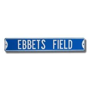 BROOKLYN DODGERS EBBETS FIELD Authentic METAL STREET SIGN (6 X 36)
