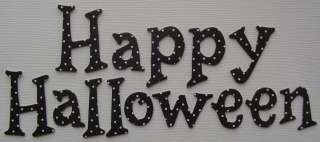 Doodlebug Dots HAPPY HALLOWEEN Title Chipboard Letters  