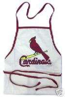 ST. LOUIS CARDINALS BBQ BARBEQUE GRILL COOKING APRON MLB BASEBALL 