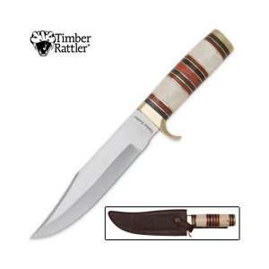 Timber Rattler White Bone Hunter Knife