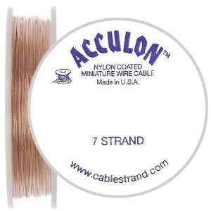  Copper Color Acculon Beading Wire 7 Strand TIGERTAIL .020 Heavy 
