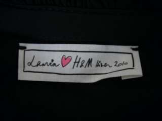LANVIN for H&M ONE SHOULDER BLACK DRESS UK 6 8/EU34/US 4  