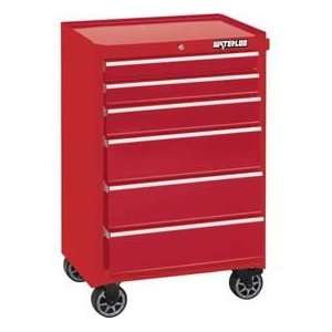   Wca 266rd L 6 Drawer Cabinet W/ Drawer Liners   Red