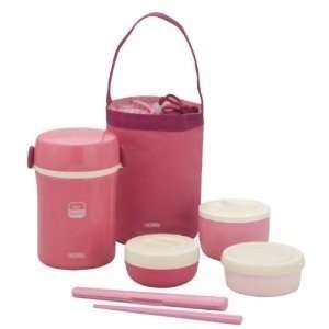  Japanese Lunch Box Set Tiger Lunch thermos PINK JBC 800 