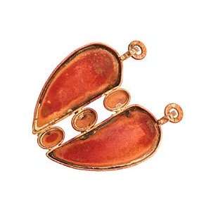   Healey Copper Big Heart Bezel 55x59mm Supplys Arts, Crafts & Sewing
